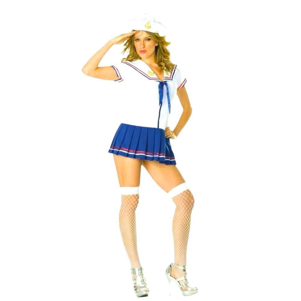California Costumes Women's Sailor Outfit - White and Blue